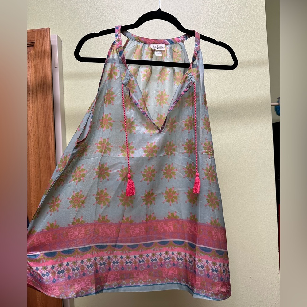 Flowy Bohemian Tank Top with florals and fun patterns
